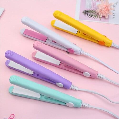 Mini Hair-Straightener Flat Iron Ceramic Hair Straightener Dry and Wet Thermostatic Electric Curling Iron Fashion Styling Tools