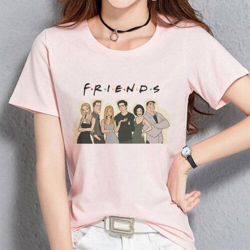 Fashion Best Friends TV Pink T-shirt Women Summer Tops Funny Casual Streetwear Tee Shirt Harajuku S M L XL XXL Size Gift Clothes