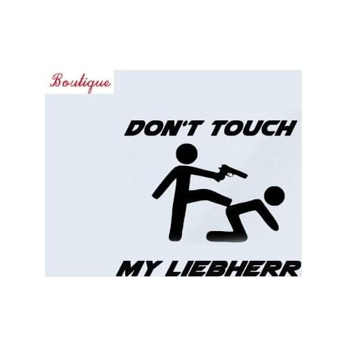 Don't touch my Liebherr compressor camion China edile escawato adsivo car styling sticker, covering scratches, waterproof