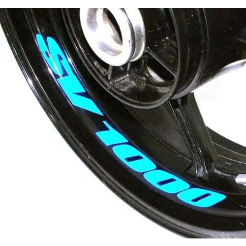 Motorcycle Wheel Sticker Decal Reflective Rim Bike Motorcycle Suitable for SUZUKI SV 1000