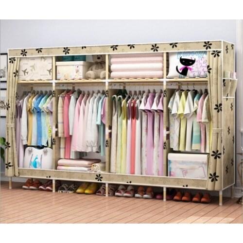 Latest wooden wardrobe length 210cm