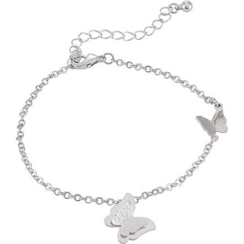 Raza TideIns Temperament Simple Butterfly Pendant Bracelet Cold Wind Wild Studen t Jewelry Gift