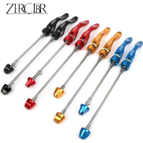 ZERGLBR mountain road bike bicycle flower drum fast demolition of the front and rear axle screw aluminum chrome steel alloy