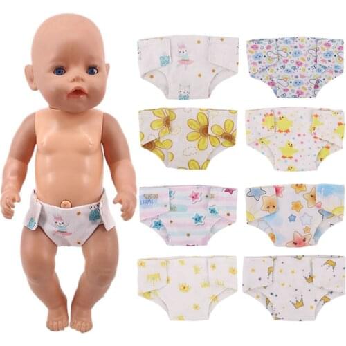 Doll Panties Cute Rabbit Pattern Panties For 18 Inch American&43 Cm Baby New Born Doll Generation Christmas Girl`s Toy