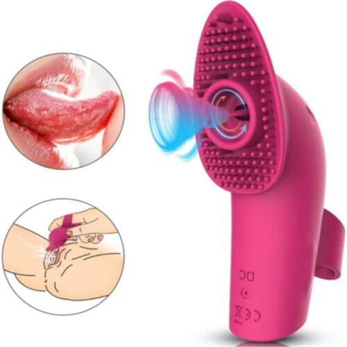 Finger Sucking Stick Vibrator Teasing Tongue Licking Love Egg Oral Sex G-Spot Massage Couple Sex Toys Female Adult Product for18