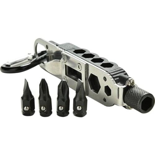 Magic Screwdriver 9095 Outdoor Camping Mini Portable Multi-Function Edc Gadget With LED Light Variety Screwdriver