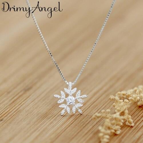 Retro Vintage Silver Color Snow Necklaces For Women Wedding Long Chains Necklaces Bridal Jewelry