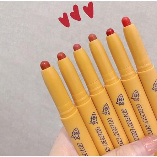 10 Colors Velvet Matte Lipsticks Pencil Waterproof Long Lasting Red Lip Stick Non-Stick Cup Makeup Lip Tint Pen Cosmetic TSLM1
