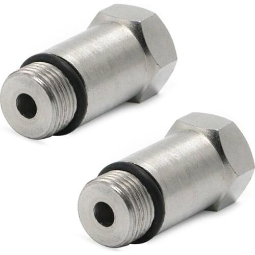 2pcs 02 Oxygen Sensor Extender Eliminator Adapter Extension Spacer HHOO2 Bung M18 X 1.5 Cel Fix Car Tool Parts For Off Road