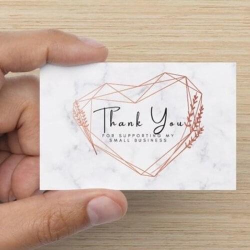 200pcs Carddsgn Thank You Card Business Printable Business Thank You For Your Order Card For Small Shop Gift Packet 3.5x2