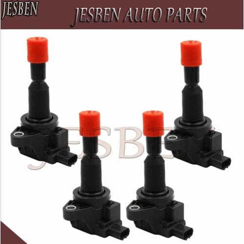 4X Ignition Coil fit For HONDA AIRWAVE FIT II JAZZ 1.3L 1.5L 2002-08 30520-PWC-003 30520-PWC-S01 30520-PWC-013 CM11-110 CM11110