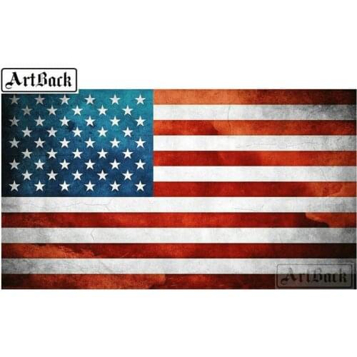 5d diy diamond painting USA flag icon full square drill 3d diamond embroidery mosaic crafts decoration home
