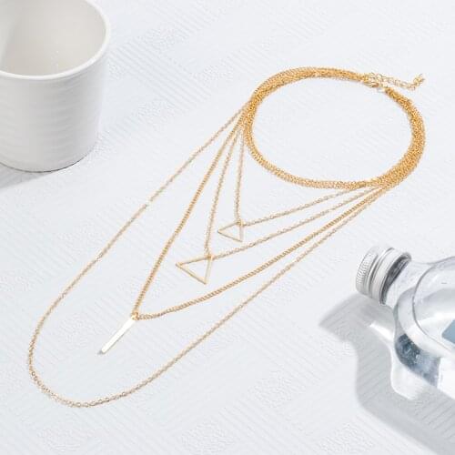 Bohemian Multi Layer Pendants Necklaces For Women Vintage Gold Metal Heart Necklace 2020 New Fashion Design Party Jewelry Gift