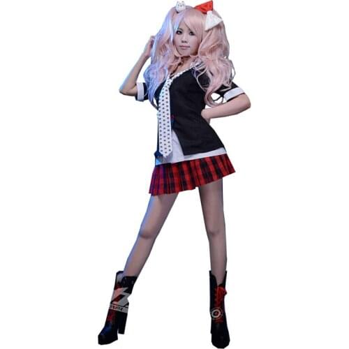 Danganronpa Cosplay Anime Junko Enoshima Emboitement Inushio Kimuchi Dangan Ronpa Trigger Happy Havoc Cosplay Costume 11
