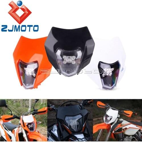 For FREERIDE 250 EXC 300 500 XC-W 690 SMC R 6 Days Enduro Dual Sport Dirt Bike LED Moto Headlight Headlamp Fairing 2014-2021