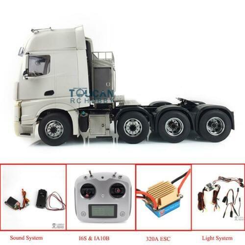 LESU 1/14 RC Tractor Truck Metal 8*8 Chassis Hercul Merced Cabin Motor Sound THZH0519-SMT5