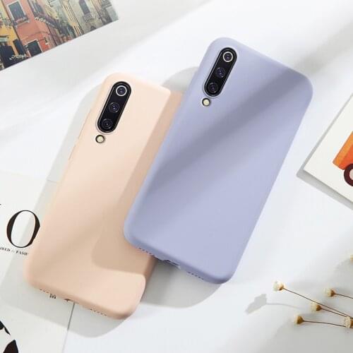 Original Phone Cases For Xiaomi Mi 9 Liquid Silicone Fundas Case For Xiaomi Mi 9 SE Cover protective Case for Mi9 Mi9SE Mi8 SE
