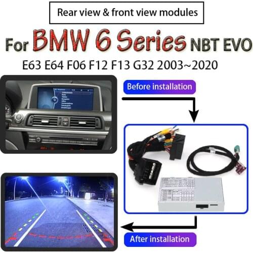 Front Rear Camera For BMW 6 E63 E64 F06 F12 F13 G32 2003~2020 interface Adapter Original Display Backup Parking camera Decoder