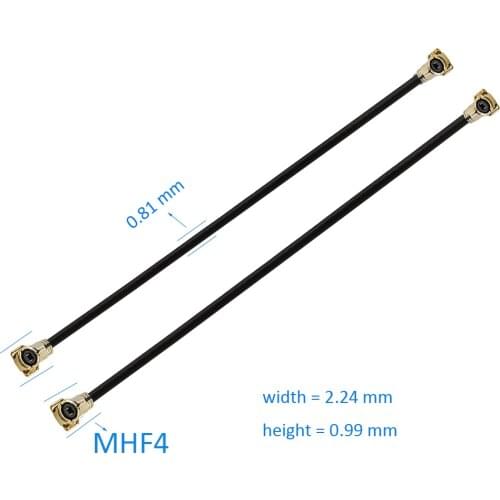 1PCS MHF4 to MHF4 VI IPX IPEX 0.81mm RF Coax Pigtail Jumper Cable 50 ohm 0-6GHZ for Phone WiFi 5cm 7cm 10cm 15cm 20cm 30cm 50cm