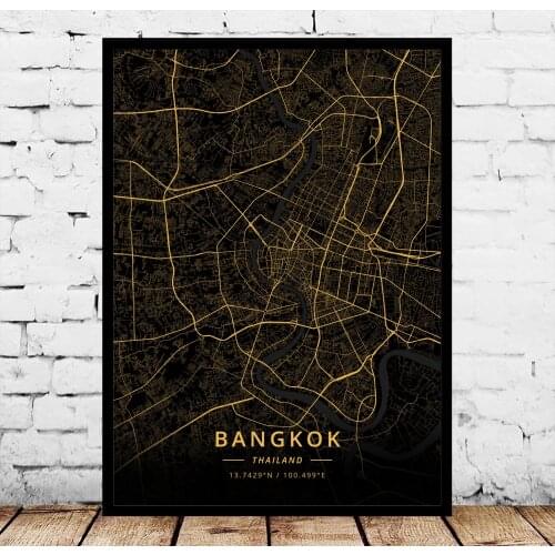 Bangkok Chiang Mai Chon Buri Mueang Nakhon Pattaya Phuket Udon Thani Thailand Poster