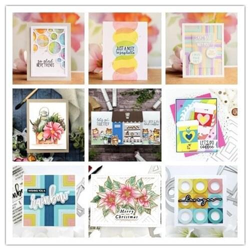 Flower Transparent Clear Stamps and dies for DIY Scrapbooking/Card Making/Kids Christmas Fun Decoration Supplies