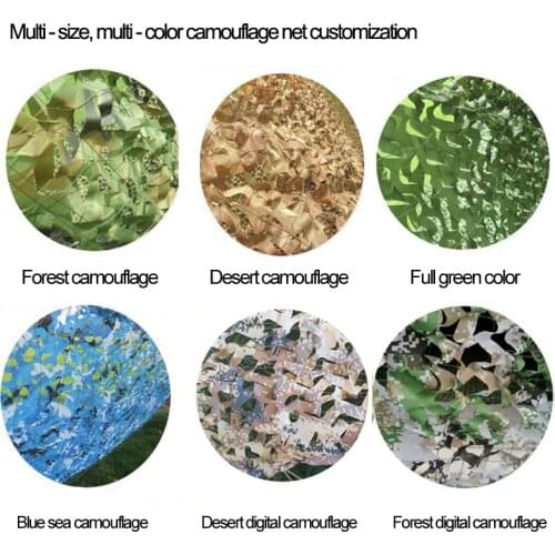 Many- Size, Multi - Color Double Layer Forest And Desert Camouflage Net Customization Sun-shade net Customizable Dimensions