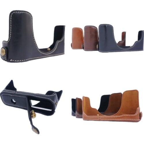 Camera Bag PU Leather Half Body Set Cover For Fujifilm Fuji X10 X20 X30 X70 X100F X100 X100S XA3 XA10 XA7 XE1 XE2 XE3 XT100