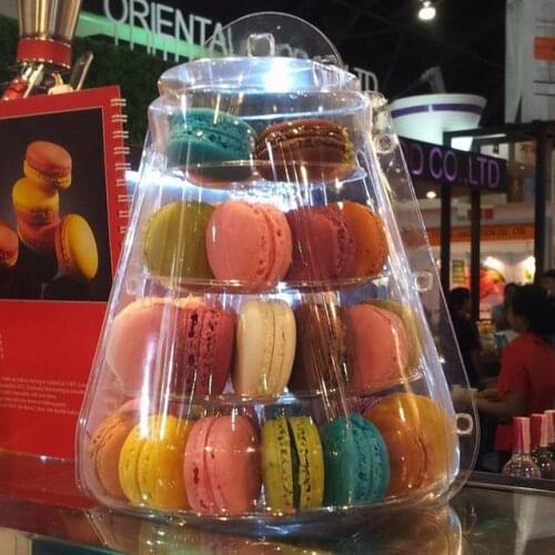 4/6-tiers Macaron Display Stand Cupcake Rack Cake Stand PVC Tray For Wedding Birthday Christmas Cake Decorating Tools Bakeware