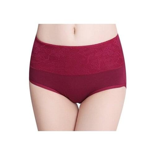 2022 Pure cotton underwear Female waist briefs belly in cotton jacquard toning ladies briefs AW5501