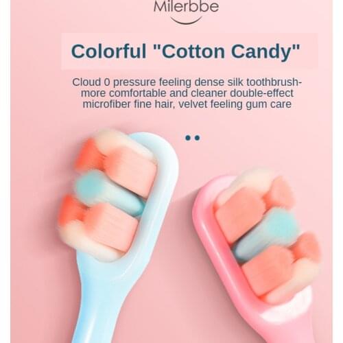 Colorful Marshmallow Toothbrush, Super Fine Soft Hair, Ten Thousand Hairs, Clouds, Zero Pressure, Soft Massage Gum Toothbrush