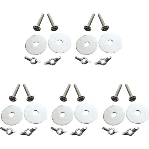 10Pcs Birds Perch Holder Parrot House Screw and Nuts Food Feeder Clamp Parts Bird Cage Mounted Breeding Box Accessories