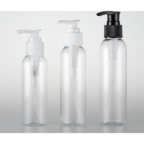 120ML 150ML 200ML X 30 Empty Clear Plastic Bottles With Screw Lotion Pump Washing Lotion Dispenser PET Containers Liquid Soap