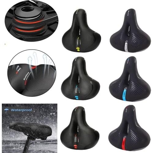 3D GEL Bicycle Saddle Wide Soft Seat for Men Women Anti-Slip MTB Road Bike Seat Comfort Breathable Cushion Shock Absorber