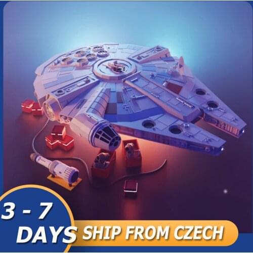 8445PCS New LepinBlocks 05132 Falcon Model Compatible 75192 Building Blocks Bricks Educational Puzzle Toy Christmas Gifts