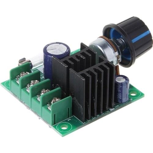 9V-50V 10A PWM DC Motor Speed Controller with Knob Adjustable Speed Regulator