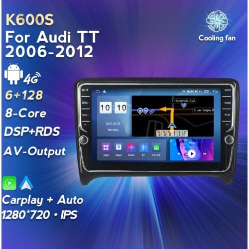 MEKEDE IPS Android 11 DSP CarPlay Car Radio Multimedia Video Player Auto Stereo GPS For Audi TT 2006-2012 2 Din Dvd RDS