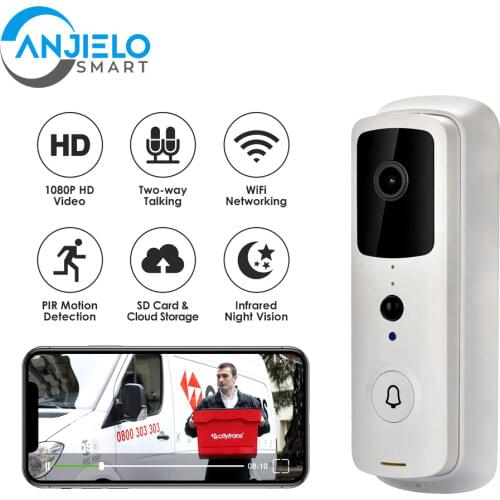 Wireless Smart Home Security doorbell ring Motion Detection WiFi Smart Visual Video Doorbell App control