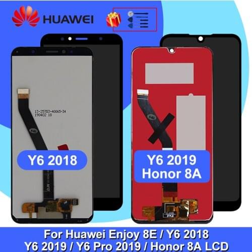 5.7" For Huawei Y6 2018 LCD Display Touch Screen ATU L11 L21 L22 LX1 LX3 L31 L42 For Huawei Y6 Prime 2018 LCD Enjoy 8E Display