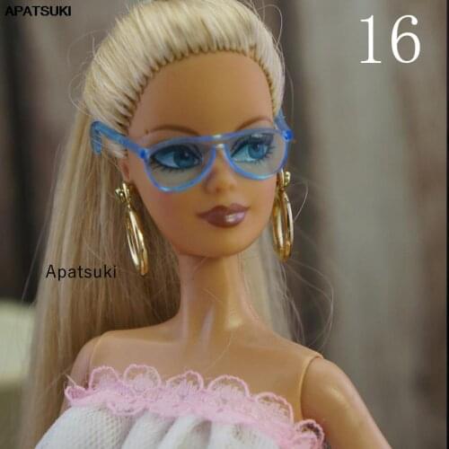 Blue Plastic Eye Glasses For Ken Boy Dolls Sunglasses Eyeglasses For Barbie Doll Sun Glasses Toys Dollhouse Accessories 1/6