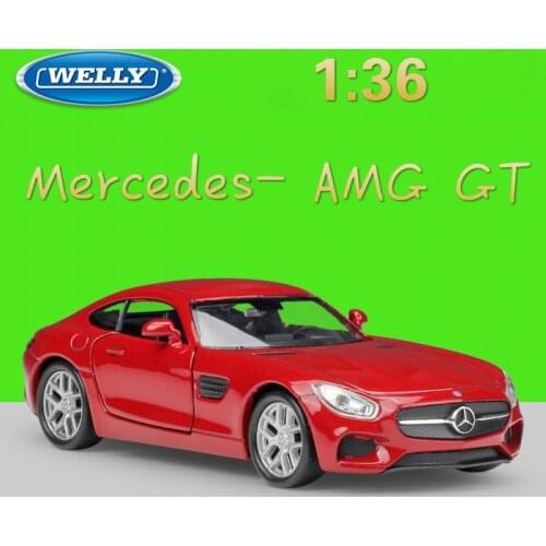 WELLY 1:36 Scale Classic Simulation Benz AMG GT Diecast Vehicle Model Car Pull Back Alloy Car Toy Metal Toy Car Gift Collection