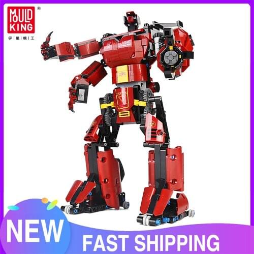 Mould King Movie Hero Series High-tech MOC RC MK Crimson Robot Buidling Blocks Bricks Mechanical Model Toys for Children