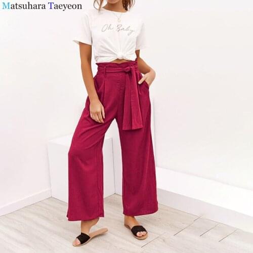 Matsuhara Taeyeon Women's Wide Trousers