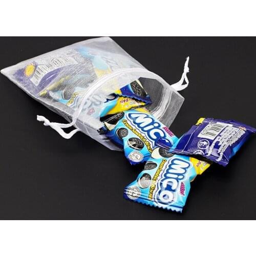 Drawstring Organza Pouches Jewelry Packaging Bags Wedding Party Gift Bag Jewelry Pouch Wedding Favors And Gifts tulle fabric