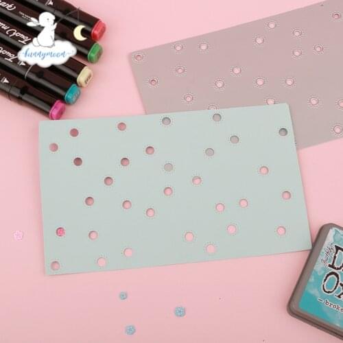 Bunnymoon Background2 Stencil Metal Cutting Dies For Scrapbooking Practice Hands-on DIY Album Card Craft Decoration