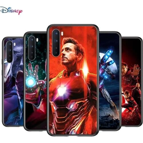 Soft TPU Cover Marvel iron Man for OnePlus Nord N100 N10 8T 8 7T 7 6T 6 5T Pro Black Phone Case