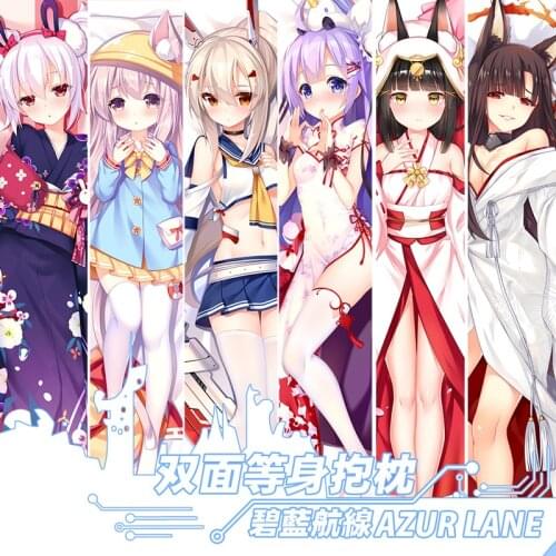 Anime Game Nagato Unicorn Kisaragi Laffey Azur Lane Dakimakura Hugging Body Pillow Case Otaku Male Pillow Cushion Cover Gift SM