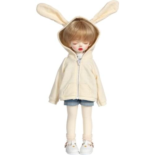 Blyth Doll Clothes cardigan coat Rabbit ear hoodie jacket or Denim shorts doll pants for Azone, SD,DD,yosd,1/6BJD doll Clothes