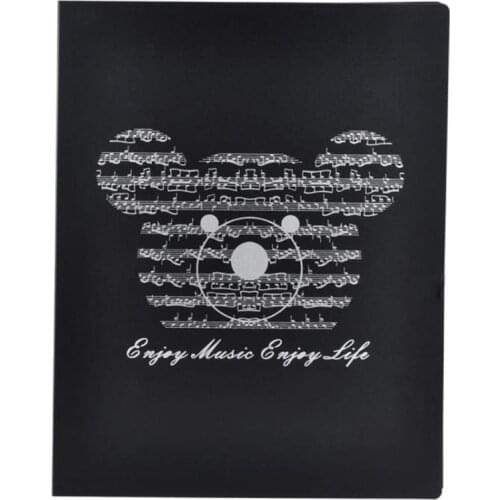 Music File Folder Loose Leaf Music Folder Paper Document Music Theme for Piano Wind Band Organ File or More Occasions
