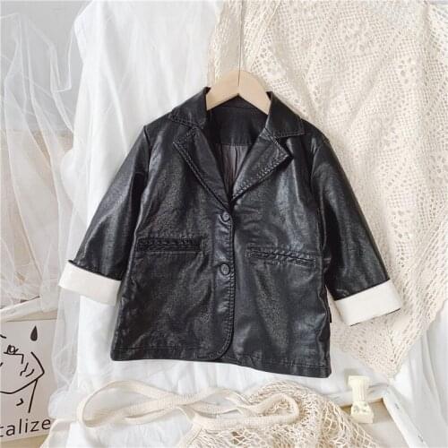 2021 Spring Casual Solid Jacket For Girls Long Sleeve Childrens' Jacket High Quality Fashion Kids Jacket