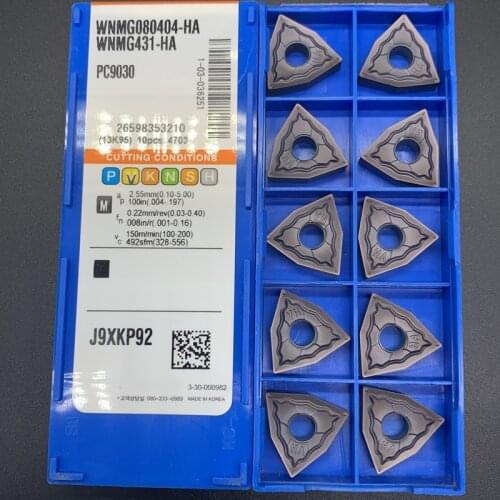 WNMG080404 WNMG080408 HA PC9030 Inserts High Quality External Turning Tool Carbide Insert For Stainless Steel